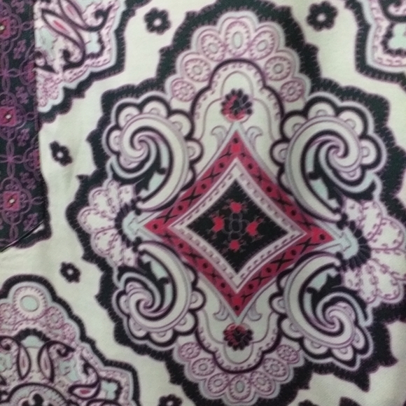 Anthropologie Odd Molly women blouse Paisley purple casual office boho Y2K retro - Picture 2 of 7